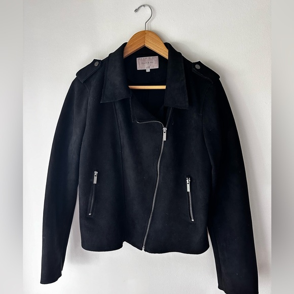 Monk & Lou (Plenty) Suede Moto Jacket - Picture 1 of 3